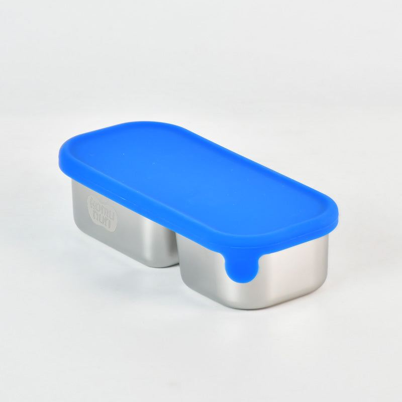 Komunuri Leakproof Stainless Steel Snack Box - Set of 2 - Electric Blue