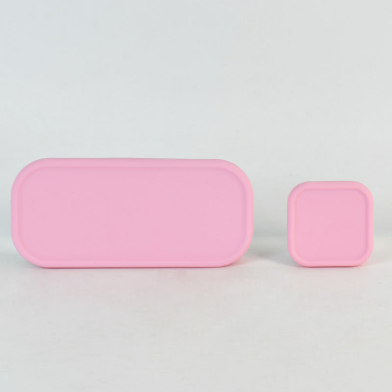 Komunuri Leakproof Stainless Steel Snack Box - Set of 2 - Bubblegum Pink