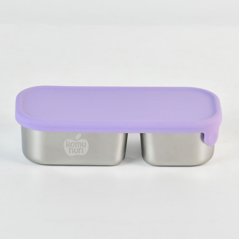 Komunuri Leakproof Stainless Steel Snack Box - Set of 2 - Lavender