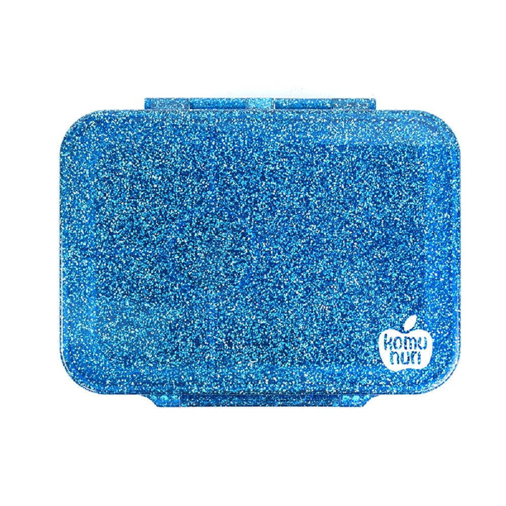Premium Tritan LeakProof Bento Lunch Box - 4 or 5 Compartments - Glitter - Blue