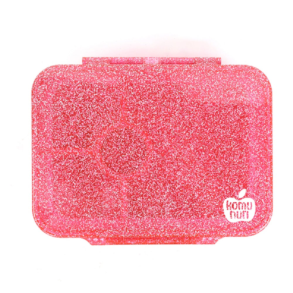 Premium Tritan LeakProof Bento Lunch Box - 4 or 5 Compartments - Glitter -  Pink